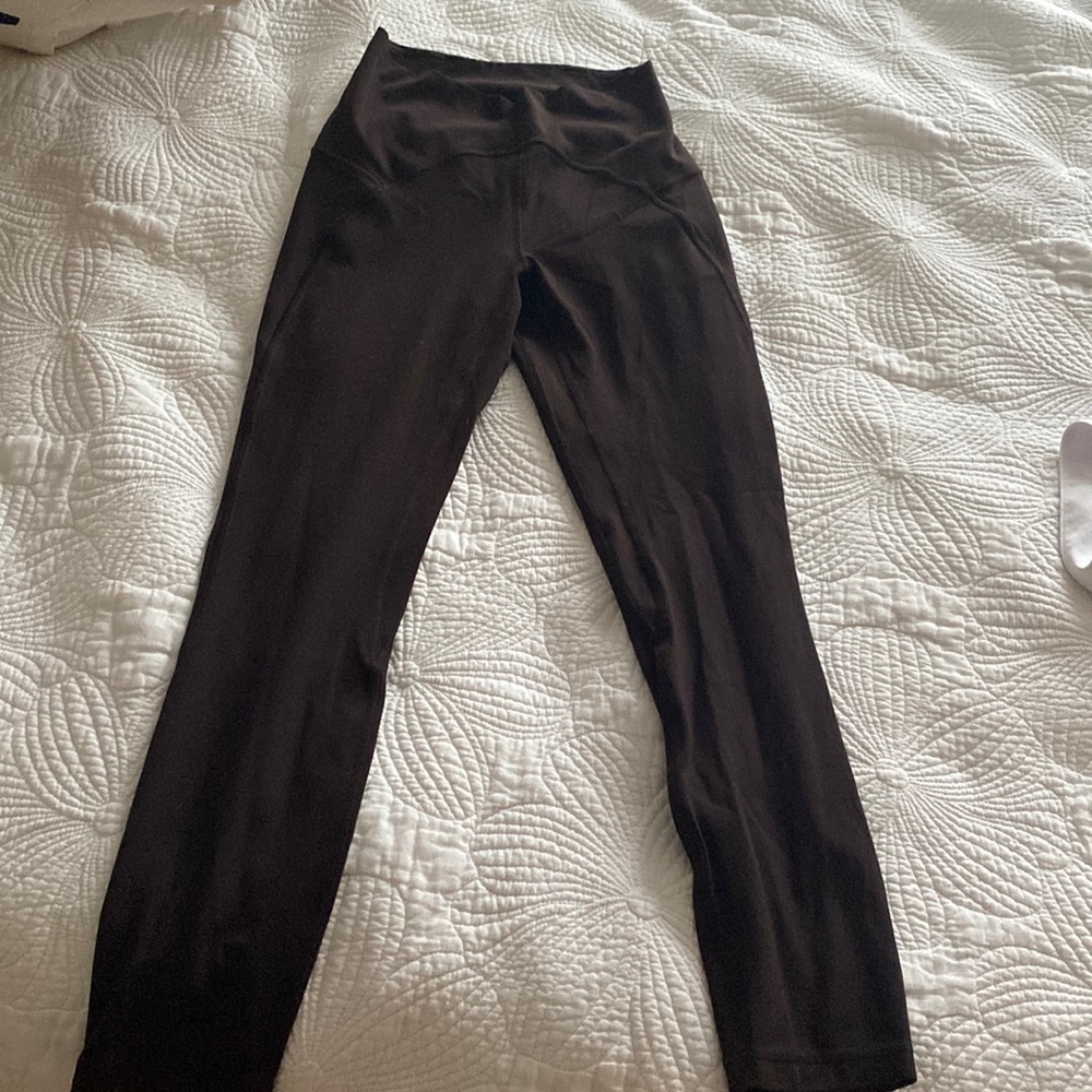 Maroon/dark purple colored Lululemon align leggings size 4- WORN ONCE